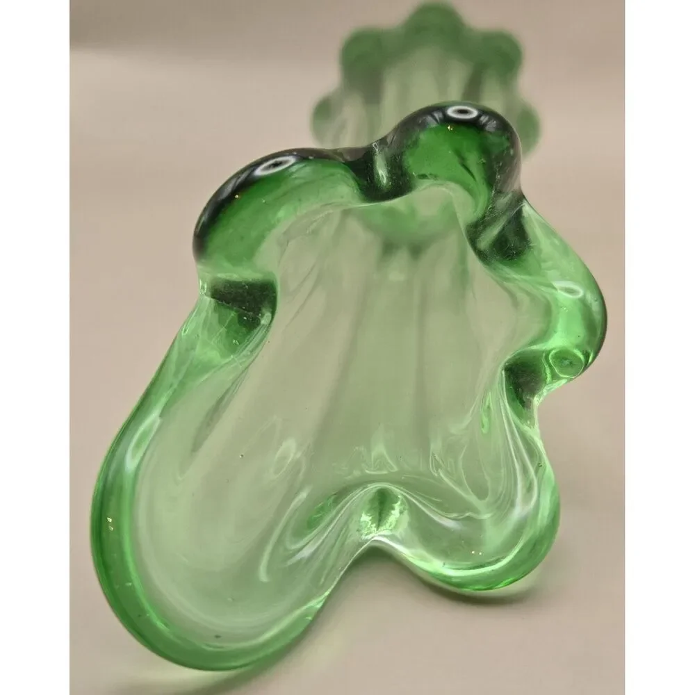Vintage Swung Vase Green 9.5